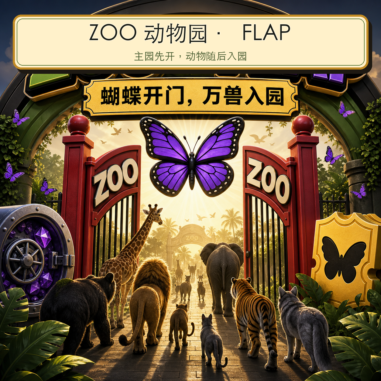 FLAP 上的 ZOO 动物园开园图。